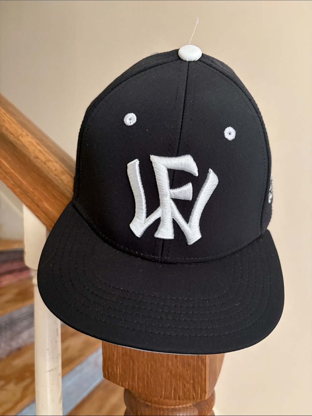WOW FACTOR Fitted Baseball Hat Cap with WF White Embroidered Logo